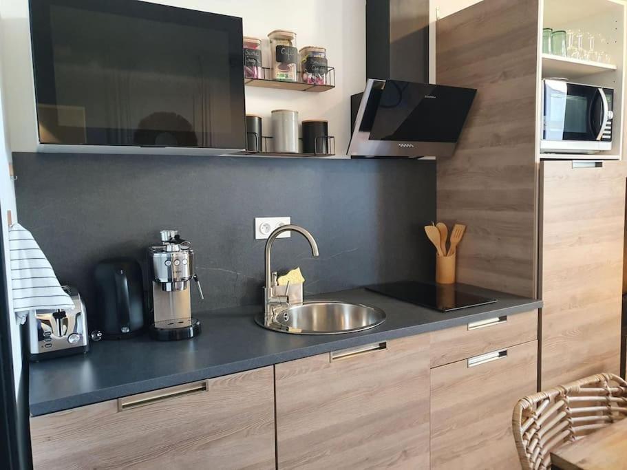 -Garrigue- Face A La Cite Medievale Studio Terrasse Classe 4☆ การ์กาซอน ภายนอก รูปภาพ